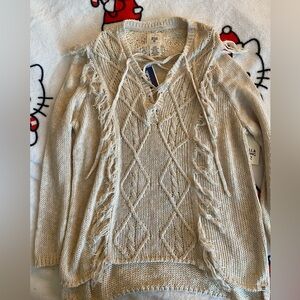 NWT Billabong fringe sweater